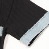 Women's Summer Short Sleeve Round Neck Pullover Denim Dress A-Line Slim Fit Casual Maxi Dresses