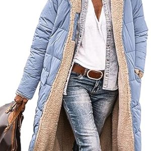 Women's 2025 Winter Fashion Clothes Oversized Shearling Fleece Long Coats Jackets