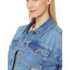 Women's Clean Crop Oversized Jeans Jacket in Grenhart Wash