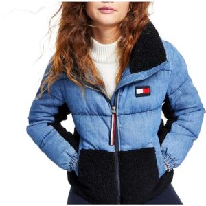 Women's Nylon Sherpa Puffer Jacket