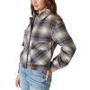 Women's Cropped Plaid Jacket