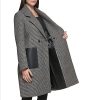 Women's Notch Collar Double Breast Patch Pocket Jacket