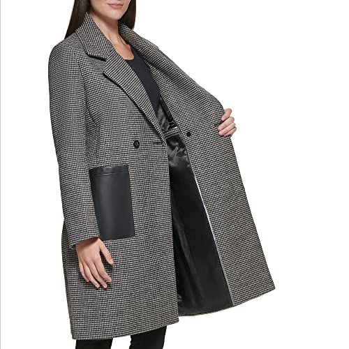 Women's Notch Collar Double Breast Patch Pocket Jacket