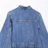 Women’s Dress Long Sleeve Shirt Blue Denim Summer Button Collared Casual Midi Long Dresses for Vacation