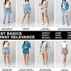 Womens French Terry Distressed Printed Denim Jogger, Comfortable & Stylish Pants