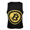 Bitcoin Logo Men's Tank Tops Print Sleeveless Shirts Workout Gym Muscle T Shirts Tee Tops