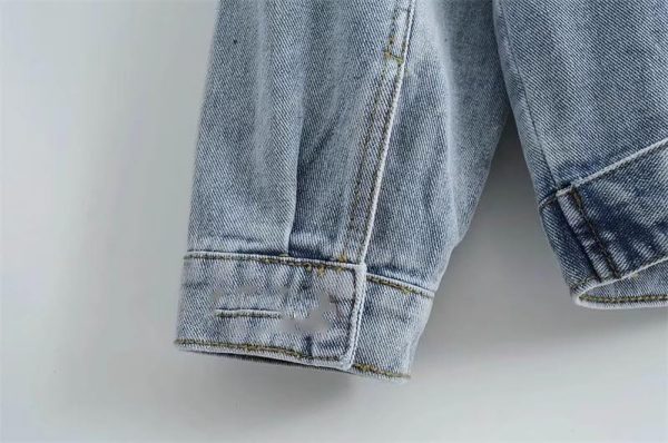 Women’s Denim Jacket Loose Retro Spring Autumn Casual Jean Coat for Women
