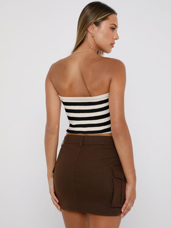 Womens Tube Tops Summer Outfits 2025 Casual Beach Vacation Clothes Sweaters Strapless Sleeveless Tank Tops