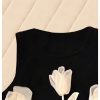 Women's 3D Floral Tank Top Crew Neck Tulip Applique Summer Casual Sleeveless Going Out Tops