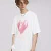 Oversized Graphic Tees Vintage Love Balloon Printed Casual Streetwear Tops Summer Cotton T Shirts Y2k Unisex