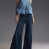 Womens Babydoll Peplum Denim Tank Tops Loose Fit Swing Flowy Shirred Sleeveless T Shirts Going Out Cute Tees
