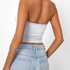 Womens Strapless Tube Tops Basic Backless Sleeveless Bandeau Going Out Crop Tops Cute 2025 Summer Clothes