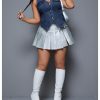 Women's Plus Size Sleeveless Button Down Jean Vest V Neck Denim Jacket