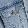 Women’s Denim Jacket Loose Retro Spring Autumn Casual Jean Coat for Women