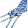 Women's Denim Halter Top Tie Backless Triangle V Neck Sexy Jean Crop Top Country Western Bustier