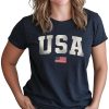 USA Fourth of July Holiday Unisex T-Shirt | Comfortable Patriotic Cotton Tee for Men & Women (Navy)
