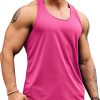 Men's Tank Tops Gym Muscle Shirts Mesh Quick Dry Bodybuilding Sleeveless T-Shirt Y-Back Workout Sports Fitness