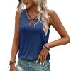 Womens Tank Tops Summer Tank Tops for 2025 Cut Out Ring Keyhole Neck Sleeveless Fashion Cute Tee Shirts Clothes