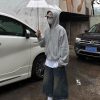 Y2k Shorts Men Vintage Baggy Jean Shorts Long Jorts Grunge Denim Bermuda Short Streetwear