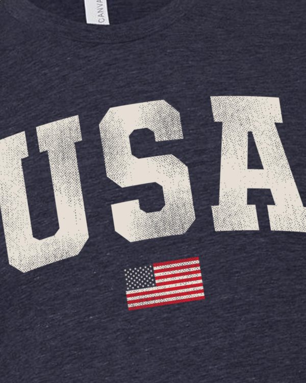 USA Fourth of July Holiday Unisex T-Shirt | Comfortable Patriotic Cotton Tee for Men & Women (Navy)
